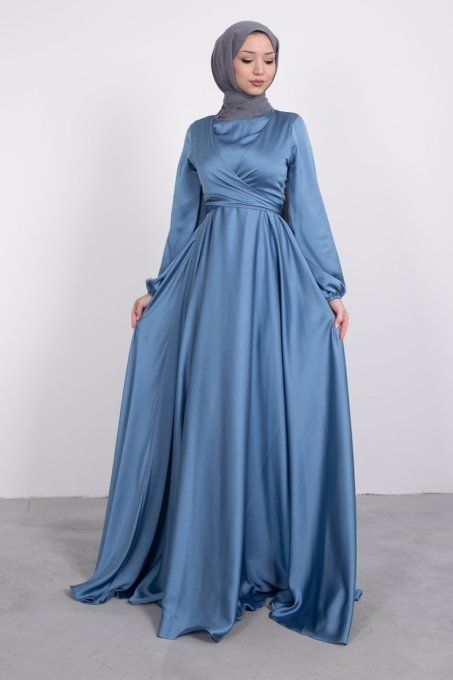 Robe LINA-Bleu