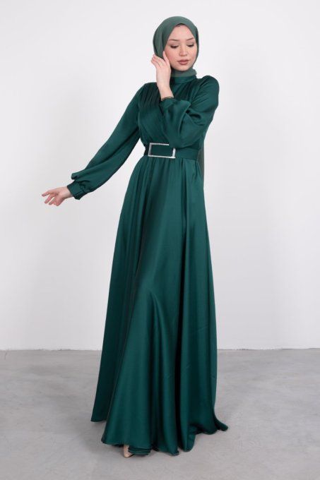 Robe ELA-Vert émeraude