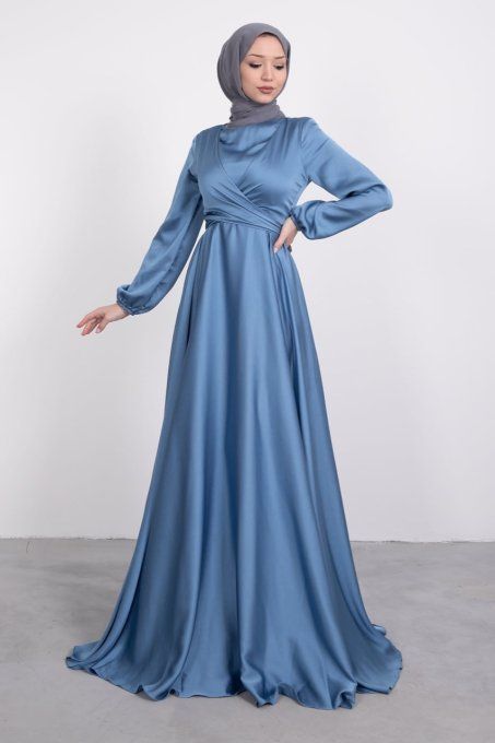 Robe LINA-Bleu