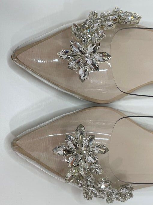 Chaussures plates avec strass