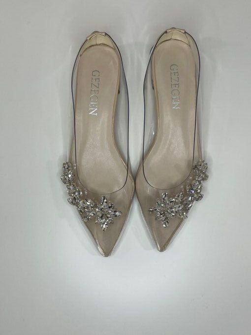 Chaussures plates avec strass