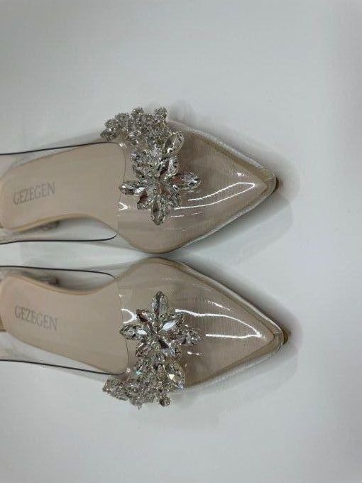 Chaussures plates avec strass